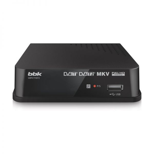 Ресивер DVB-T2 BBK SMP017HDT2 черный