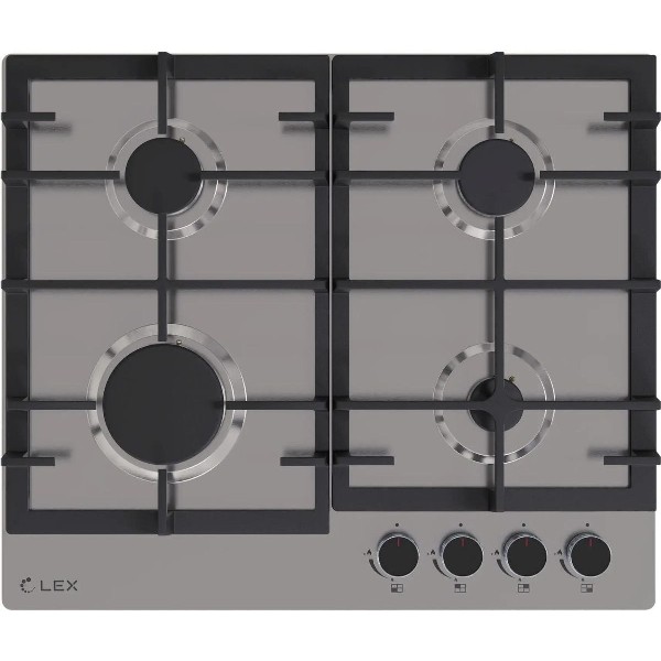 Варочная поверхность LEX GVS 642-1 IX газовая нержавеющая сталь